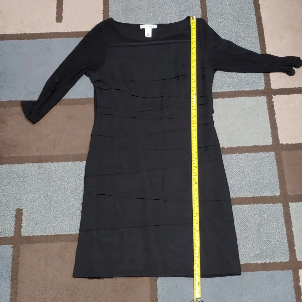 White House Black Market Sheer Tiered Front Dress S - Picture 13 of 14
